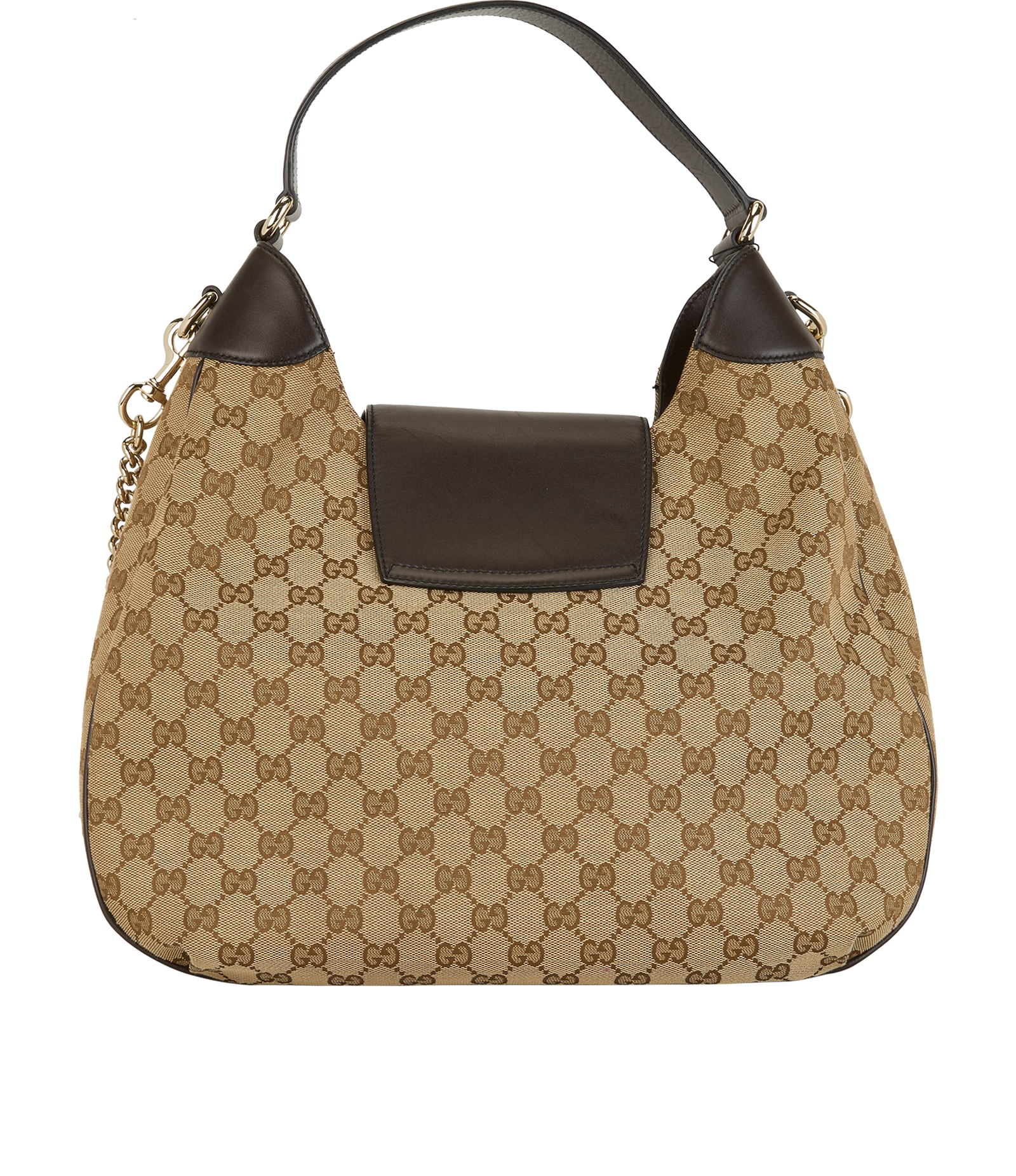 Emily Hobo, &pound;395, Handbags, Brown, Canvas, Back view